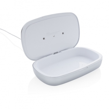 Logotrade promotional merchandise image of: Rena UV-C steriliser box with 5W wireless charger