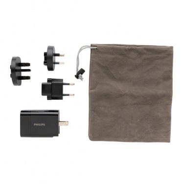 Logo trade promotional item photo of: Philips ultra fast PD travel charger