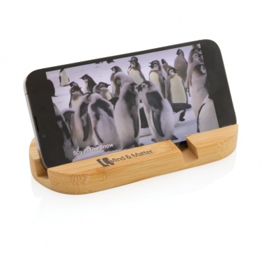 Logotrade promotional products photo of: Bamboo tablet and phone holder