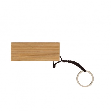 Logo trade promotional item photo of: Standkey bamboo keychain phone stand
