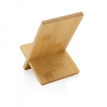 Logo trade advertising product photo of: Bamboo phone stand in kraft box