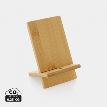 Logo trade advertising products picture of: Bamboo phone stand in kraft box