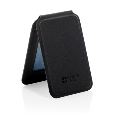 Logotrade promotional product picture of: Magstand RCS recycled PU magnetic phone wallet with stand