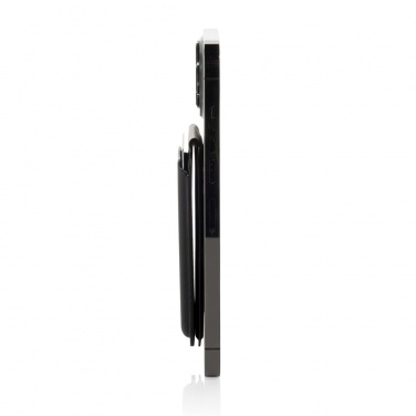 Logo trade promotional giveaways image of: Magstand RCS recycled PU magnetic phone wallet with stand