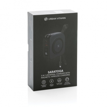 Logo trade promotional gift photo of: Urban Vitamin Saratoga 5 in 1 universal charger