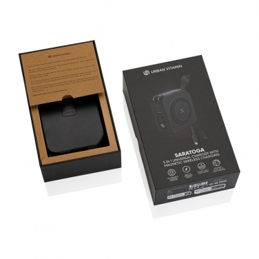 Logo trade promotional giveaways image of: Urban Vitamin Saratoga 5 in 1 universal charger