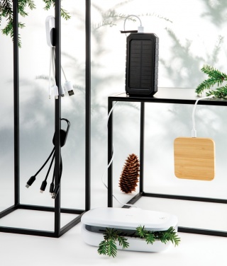 Logo trade advertising products picture of: 4-in-1 cable with carabiner clip