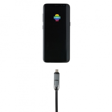 Logo trade promotional giveaway photo of: 3-in-1 retractable cable