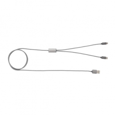 Logo trade promotional giveaways image of: 3-in-1 braided cable
