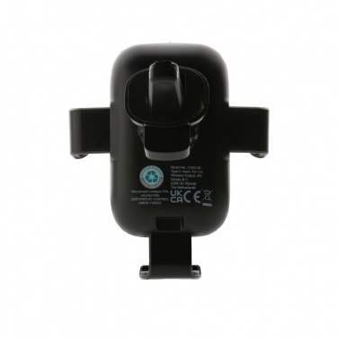 Logo trade promotional products picture of: RCS recycled plastic 10W wireless charging car holder