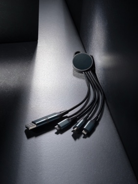 Logo trade promotional merchandise photo of: Terra RCS recycled aluminium 6-in-1 charging cable