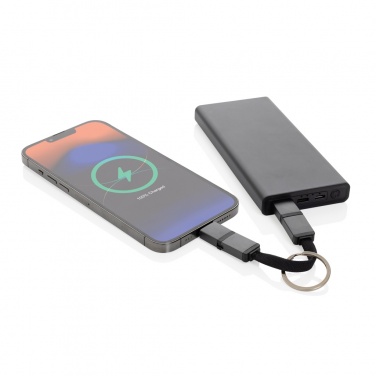 Logo trade promotional gifts image of: Terra recycled aluminum 4 in 1 60W fast charging cable