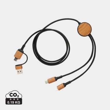 Logo trade advertising products picture of: Ohio RCS certified recycled plastic 6-in-1 cable