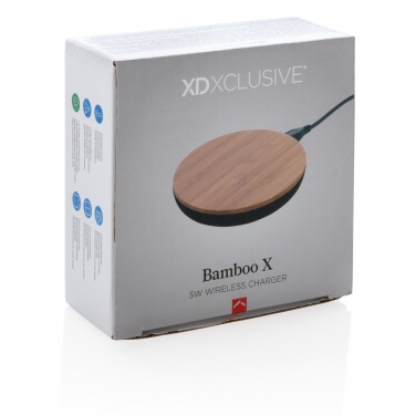 Logotrade promotional gift picture of: Bamboo X 5W wireless charger