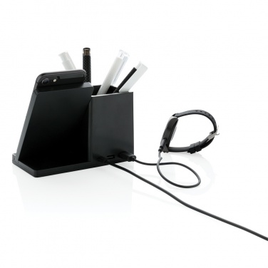 Logo trade promotional gift photo of: Ontario RCS recycled plastic 10W wireless charger
