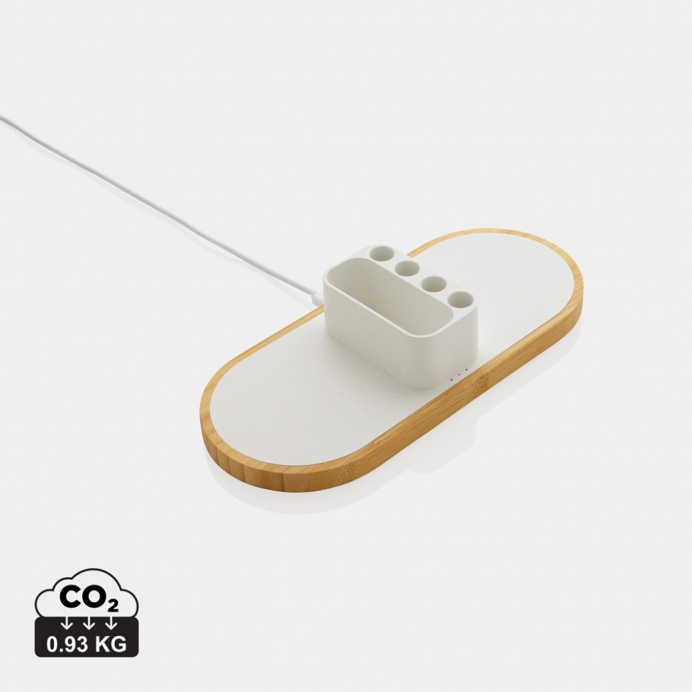 Logo trade promotional product photo of: Ontario RCS rplastic 10W dual wireless