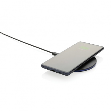 Logo trade promotional items picture of: RCS recycled plastic 15W Wireless fast charger