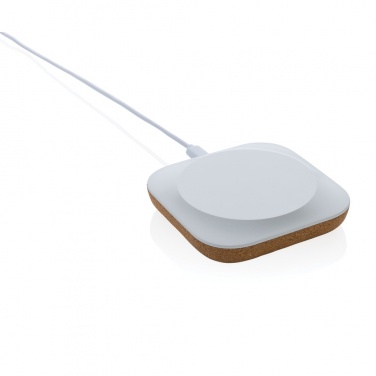 Logo trade promotional gifts picture of: Oregon RCS recycled plastic and cork 10W wireless
