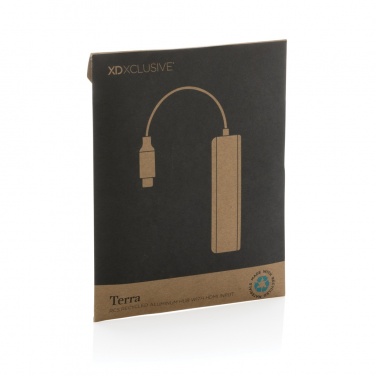 Logotrade business gift image of: Terra RCS recycled aluminum hub with HDMI input