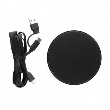 Logo trade promotional product photo of: RCS standard recycled plastic 10W wireless charger