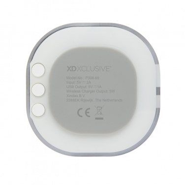 Logotrade corporate gift picture of: Aria 5W Wireless Charging Digital Clock