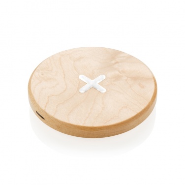 Logo trade corporate gifts picture of: 5W wood wireless charger