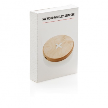 Logo trade promotional product photo of: 5W wood wireless charger
