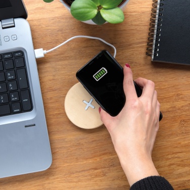 Logotrade promotional item picture of: 5W wood wireless charger