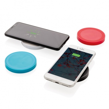 Logo trade advertising products image of: 5W wireless charging pad round