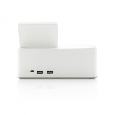Logo trade business gifts image of: Ontario 5W wireless charger with speaker