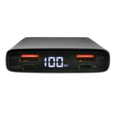 Logo trade promotional gifts image of: Aluminium 18W 10.000 mAh PD Powerbank