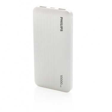 Logo trade advertising product photo of: Philips 10.000 mAh slim powerbank