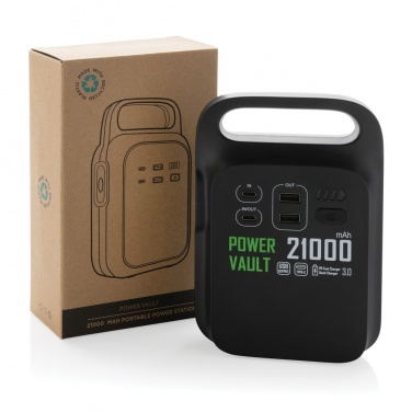 Logo trade business gift photo of: Power Vault RCS rplastic 21000 mAh portable power station