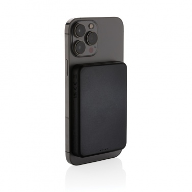 Logo trade promotional gifts image of: Magnetix RCS recycled plastic 5000 mah magnetic powerbank