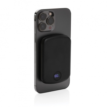 Logotrade corporate gift image of: MagBoost RCS recycled plastic 5000 mah magnetic powerbank