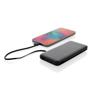 Logotrade promotional products photo of: Lockhart RCS recycled plastic 10.000 with integrated cables
