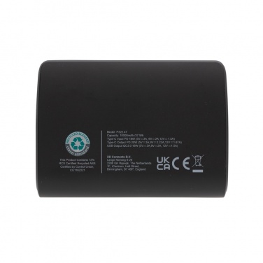 Logo trade promotional products image of: FlashCharge RCS rplastic 10000 mah fast charge powerbank