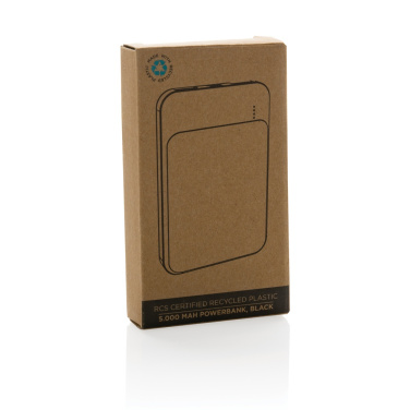 Logotrade advertising products photo of: RCS recycled plastic 5.000 mAh powerbank