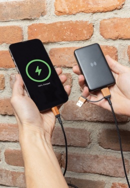 Logotrade promotional merchandise photo of: RCS recycled plastic 5.000 mAh 5W wireless powerbank