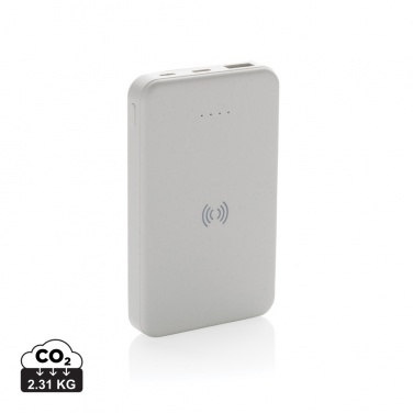 Logotrade promotional item picture of: RCS recycled plastic 5.000 mAh 5W wireless powerbank