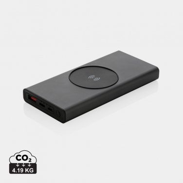 Logo trade promotional giveaway photo of: Terra RCS recycled 18W aluminium 10000 powerbank 10W