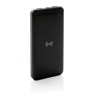 Logo trade promotional merchandise photo of: RCS standard recycled plastic wireless powerbank