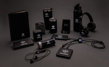 Logo trade promotional gifts image of: Light up logo wireless earbuds