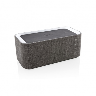 Logo trade corporate gifts image of: Vogue wireless charging speaker