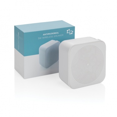 Logo trade promotional gifts image of: 3W antimicrobial wireless speaker