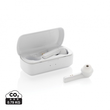Logo trade business gift photo of: Free Flow TWS earbuds in charging case