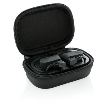 Logo trade advertising products image of: TWS sport earbuds in charging case