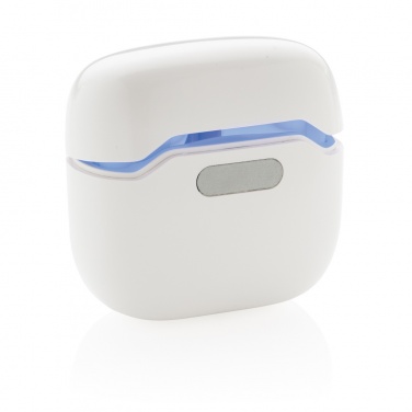 Logo trade corporate gifts image of: TWS earbuds in UV-C sterilising charging case
