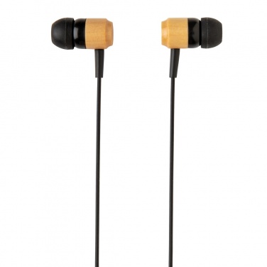 Logotrade promotional merchandise image of: Bamboo wireless earbuds