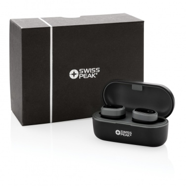 Logo trade corporate gift photo of: Swiss peak TWS earbuds
